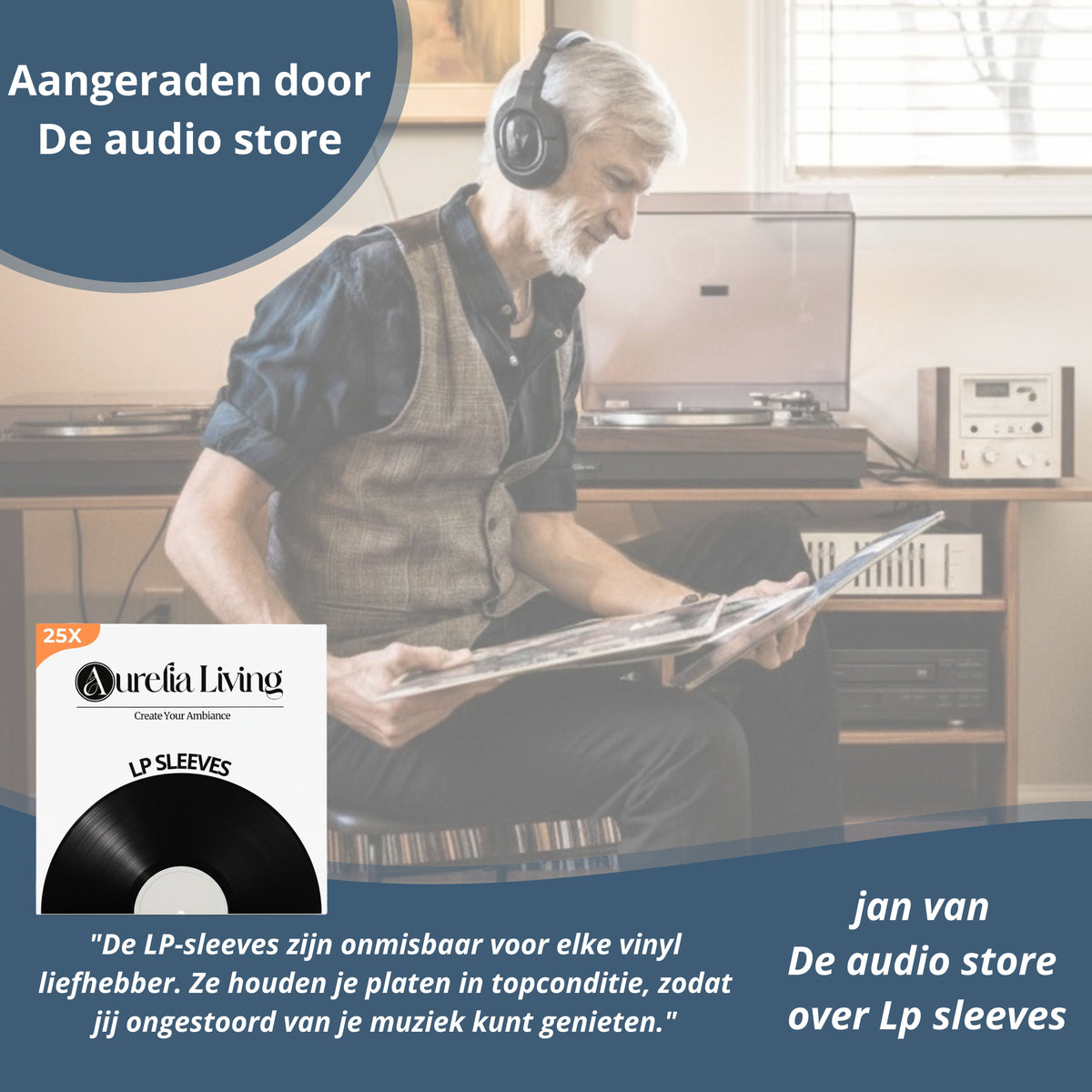 klanten die tevreden zijn met de lp binnen hoes