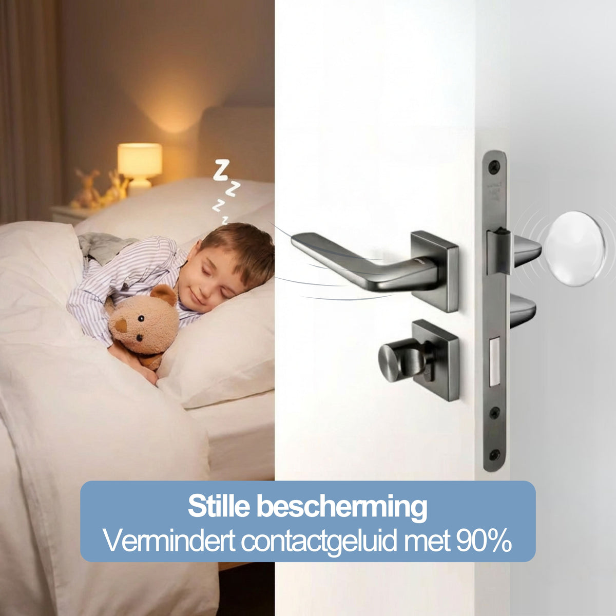 set van 4 zelfklevende deurstoppers verminder contact geluid