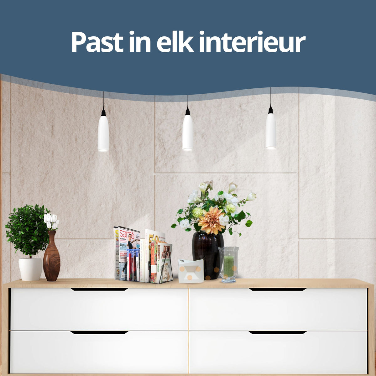 LP rack op een kast 