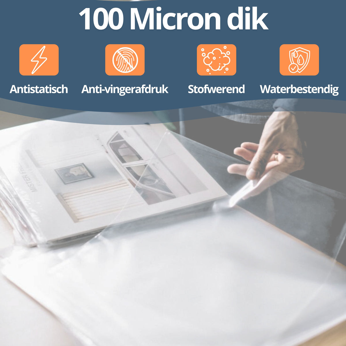 Amido® 25 LP Buitenhoezen | PE 100 Micron | Ook voor Gatefold