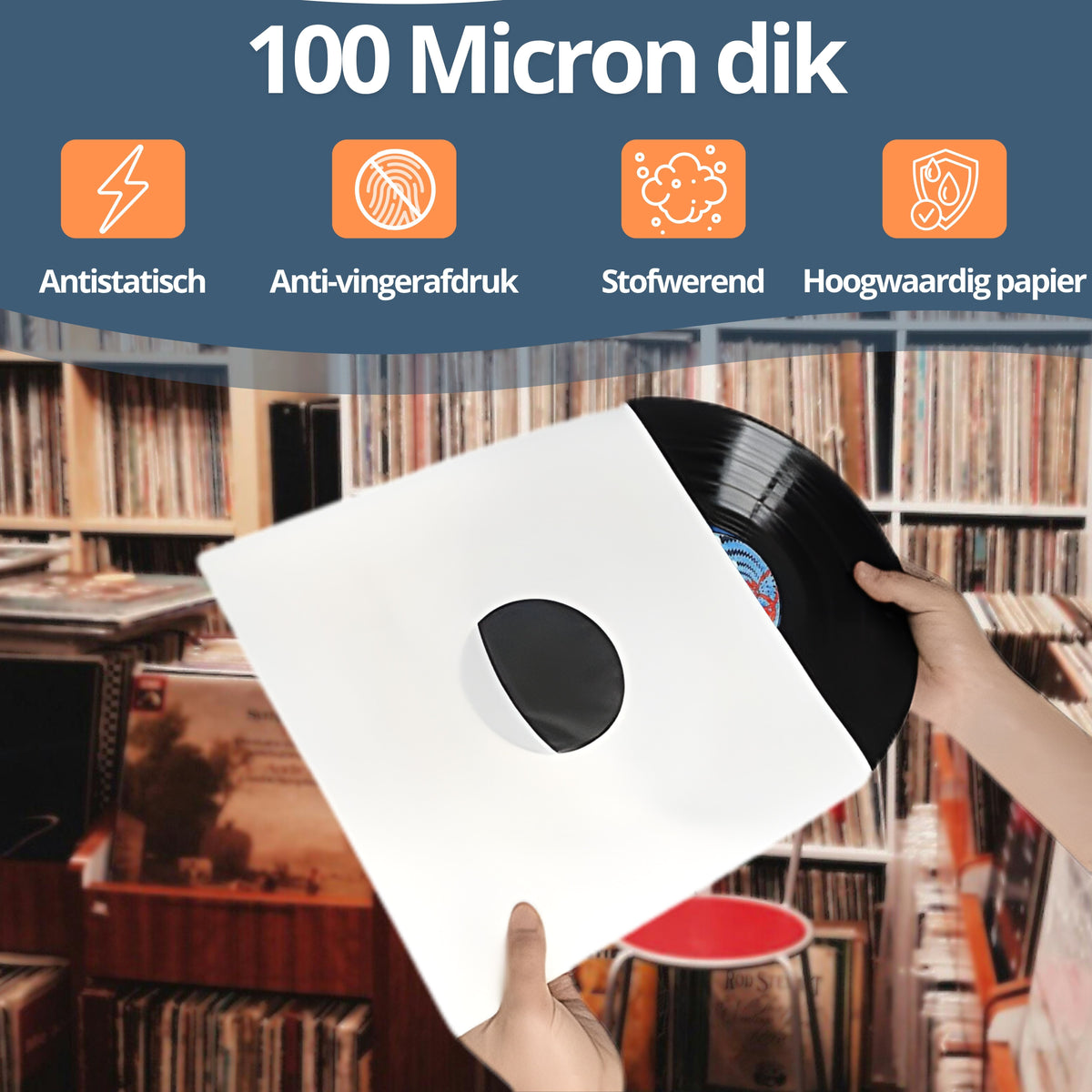 LP binnen hoezen  voordelen