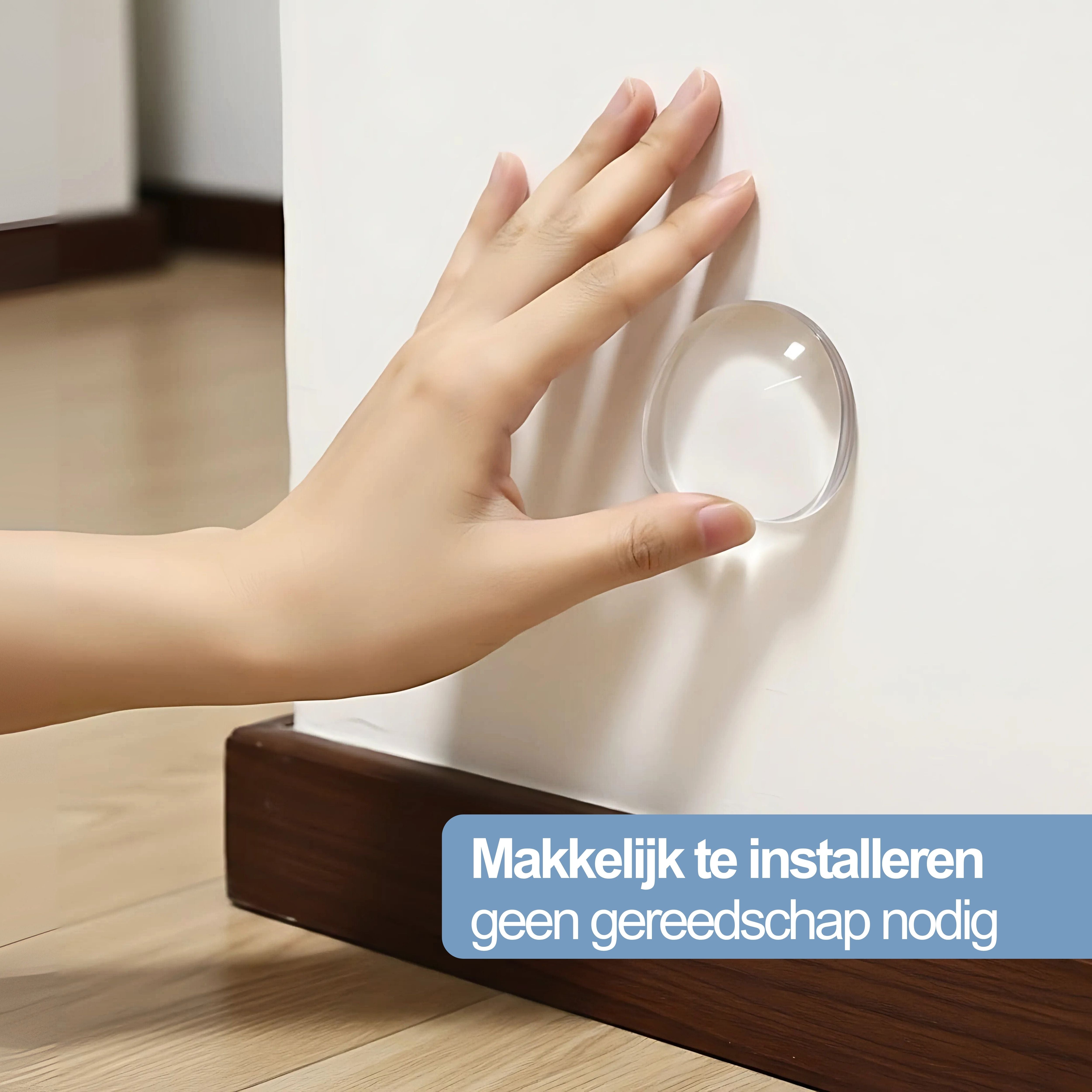 close-up zachte zelfklevende deurbeschermer voor muur